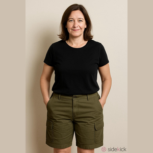 Chaps petite olive green Capri shorts NWT size 14 P